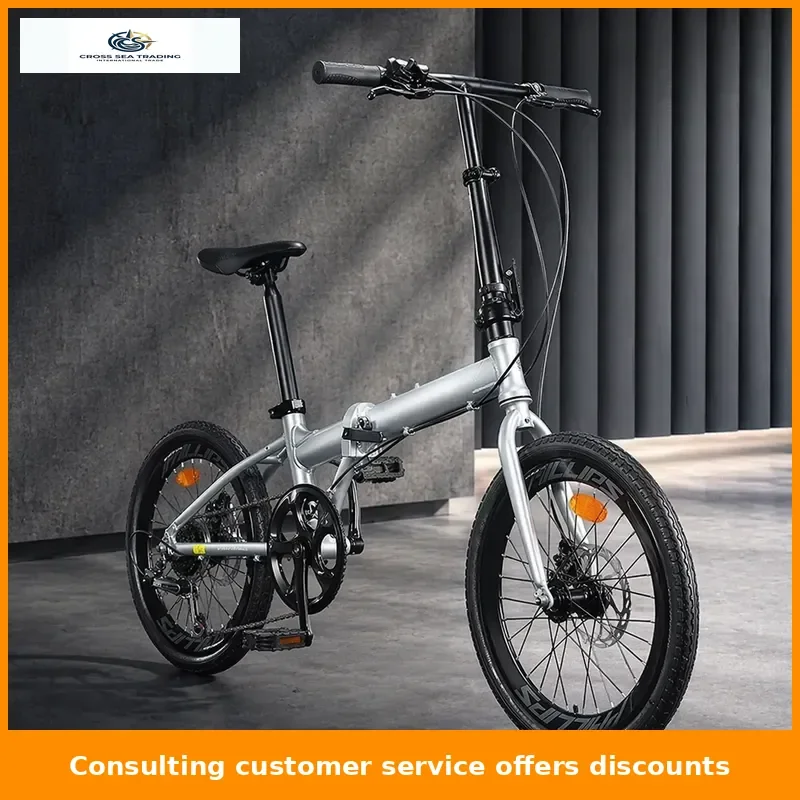 Custom 20 Inch 7/8 Speed Portable Aluminum Alloy Folding Bicycle with Reflective Seat Cushion Bicicleta Plegable Foldable