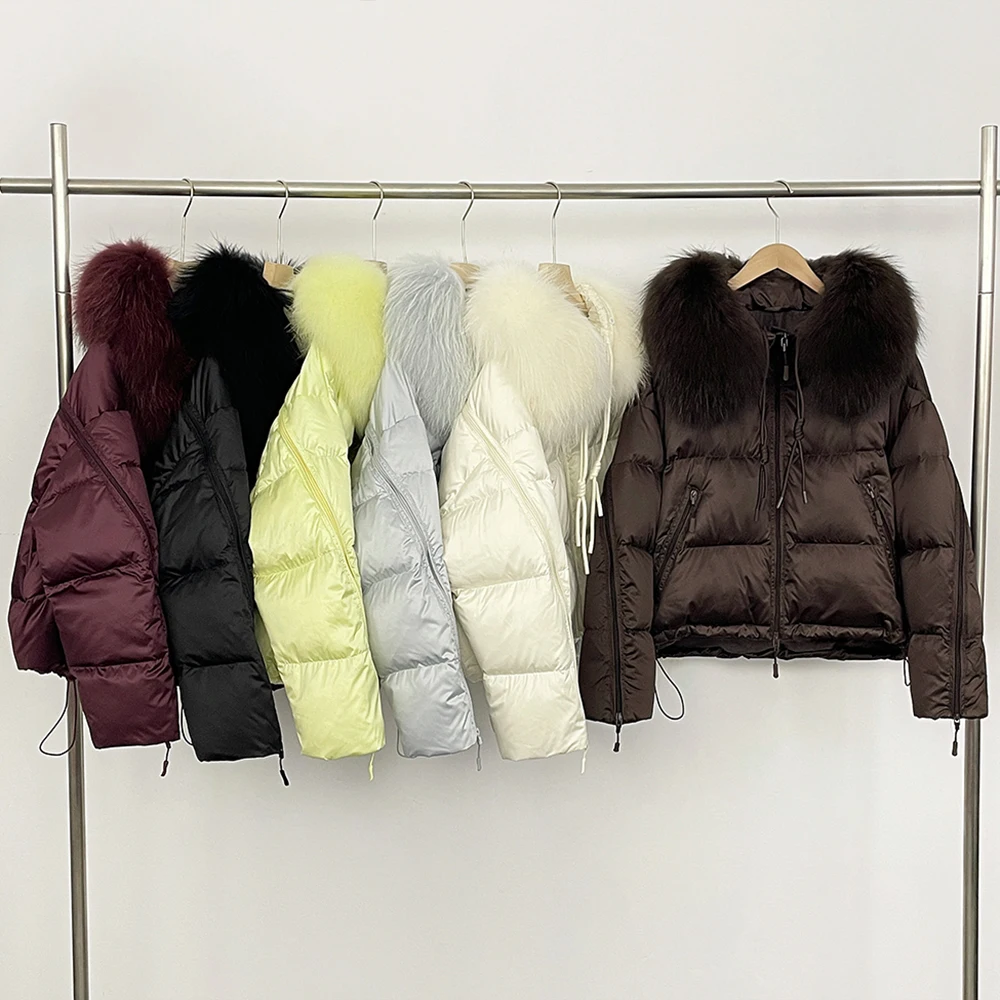OFTBUY Women's Fur Coat Korean Dongdaemun High Quality Clothing Real Fur New in Coats & Jackets Manteau Femme 2026 Down Jacket
