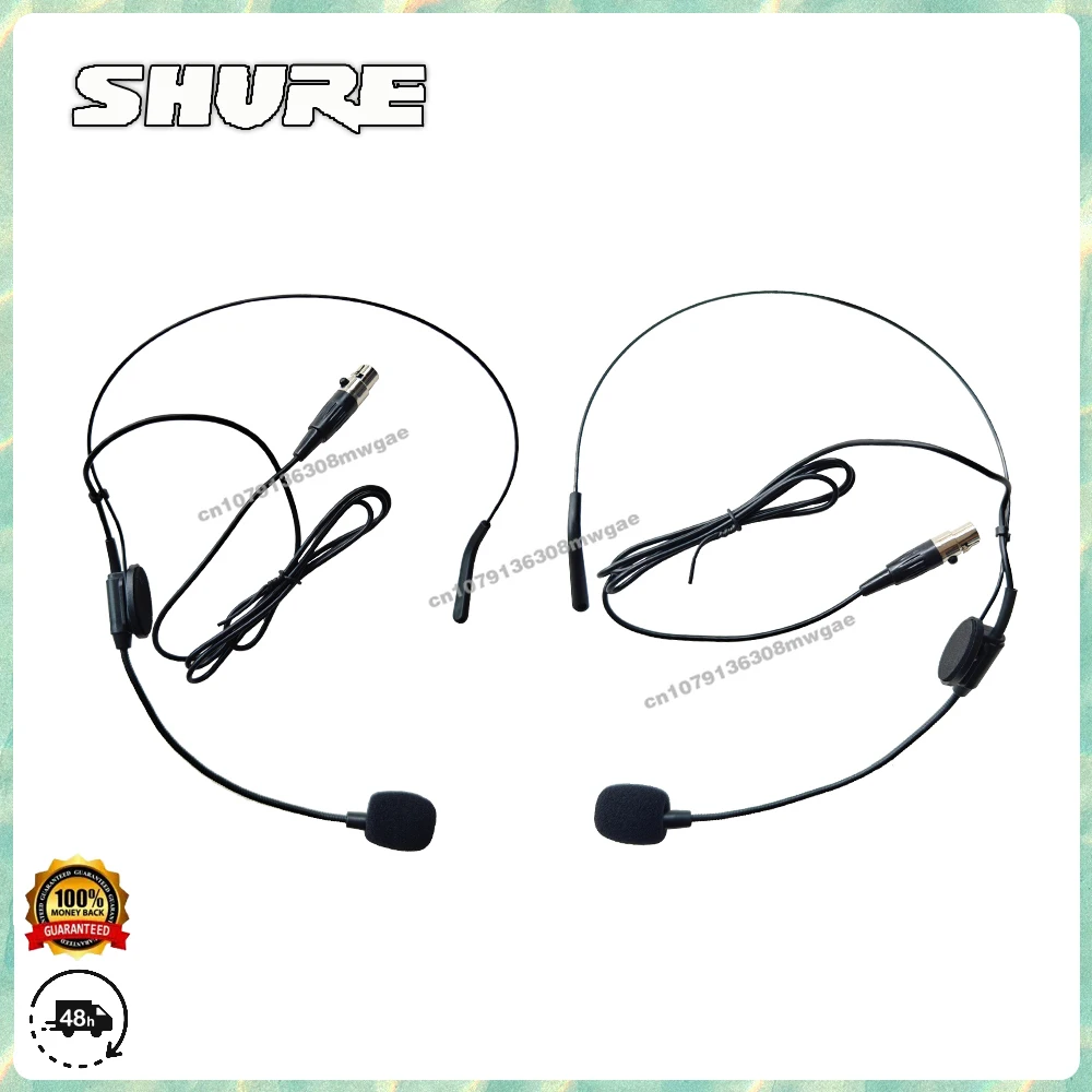 Original Shure GLXD4 Dual Transmitter UHF Wireless 2-Head Mounted Microphone 640-690MHz, Suitable for Speech/Teaching/Tour Guide