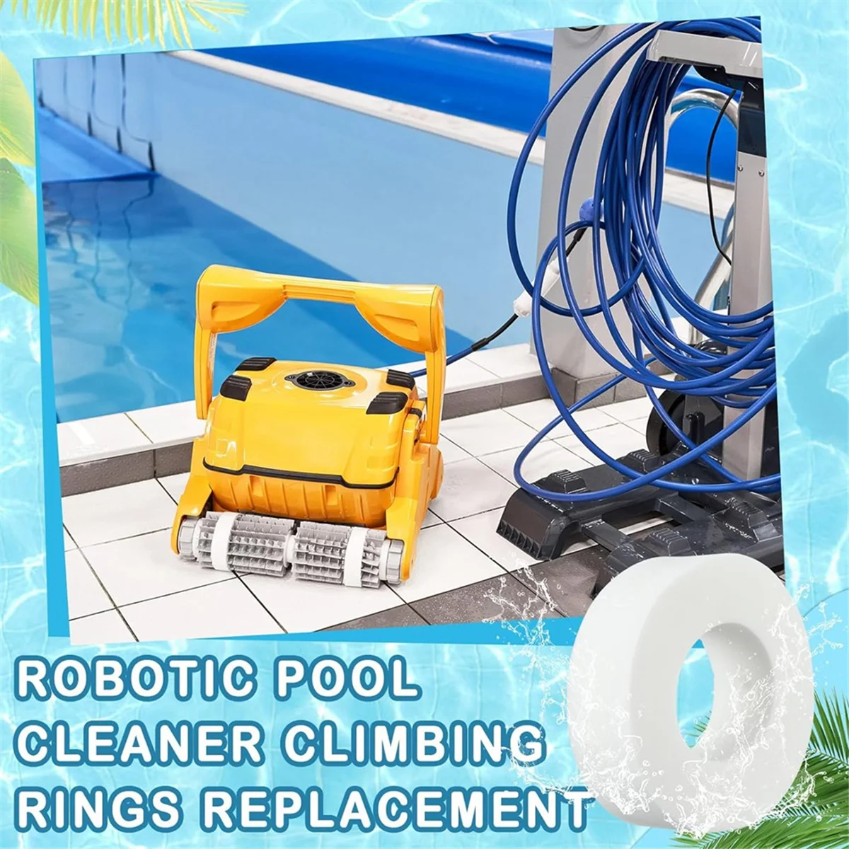 Substituição de anéis de escalada SYJZ 8 peças 6101611   para limpador robótico de piscinas Dolphin M200 M400 M500