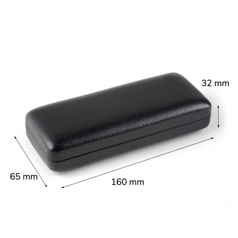 Toketorism Quality Eyeglass Box Portable Leather Hard Cases For Reading Glasses B17