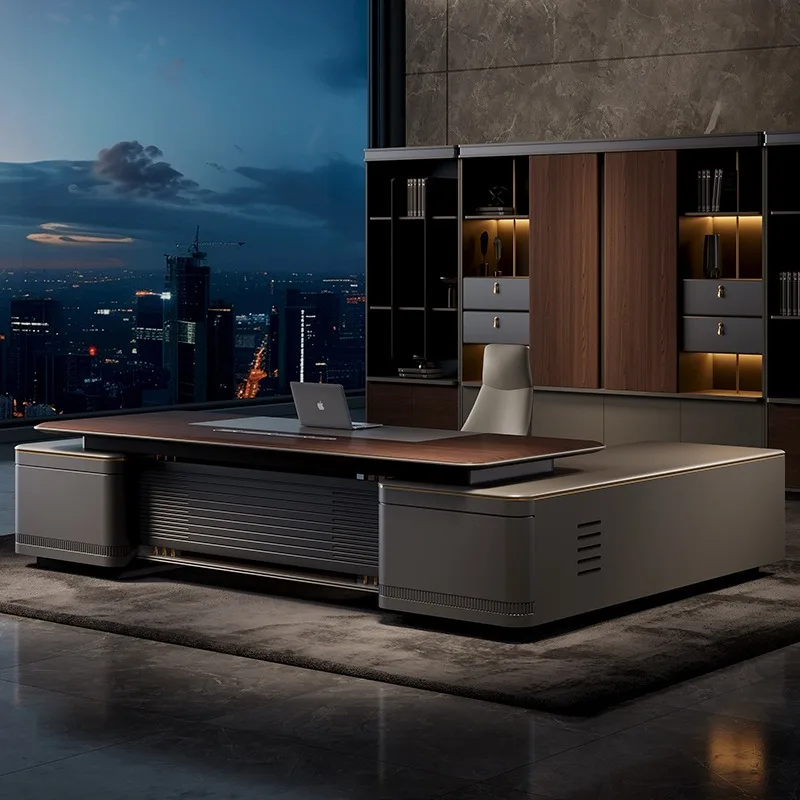 Boss table Light luxury modern supervisor table Manager President  Office furniture Atmospheric
