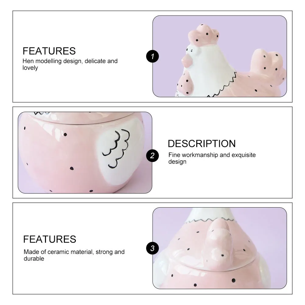Decorative Jar Bulk Gifts Cookie Chickens Trinket Holder Containers Food Jars Kitchen Counter