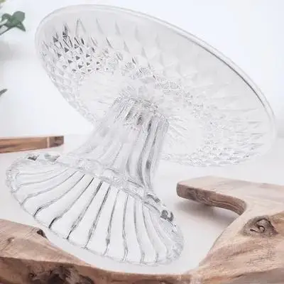 

1pc Acrylic Fruit Bowl Round Transparent Detachable Dessert Tray Stand For Cake Cookies Chocolate Display Party Wedding Event