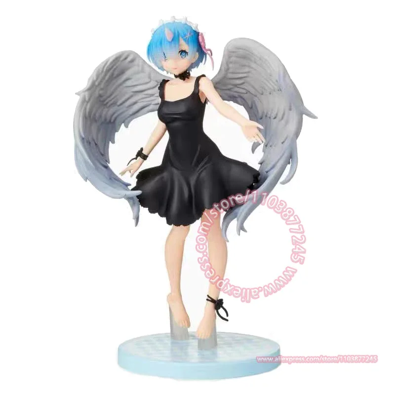 Re:Life in A Different World From Zero Rem Fallen Angel Form Tabletop Decoration Figure Ornament Peripheral Model Birthday Gifts