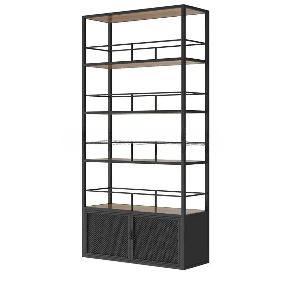 Red wine display rack Gondola supermarket cigarette rack display store shelving liquor stores shelving for sale