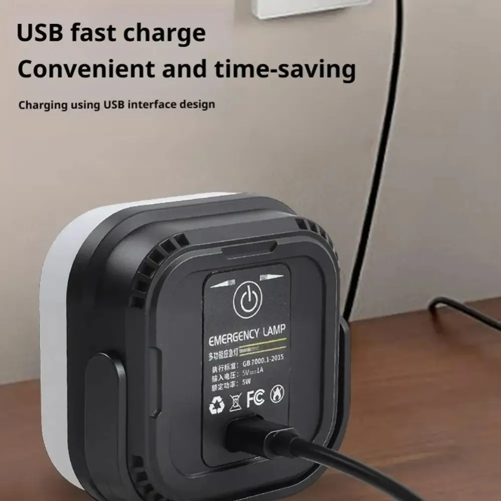 فانوس تخييم صغير محمول سطوع قابل للتعديل مقاوم للماء مصباح خيمة USB قابل لإعادة الشحن ثلاثة إعدادات مصباح معلق في الهواء الطلق