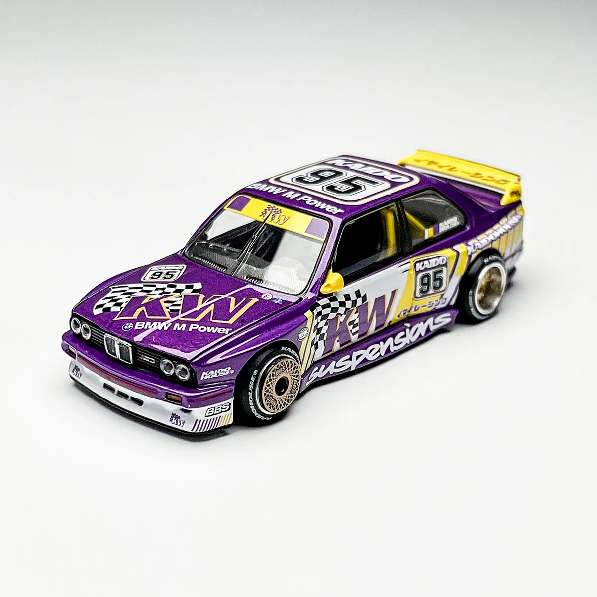 بيت كايدو + ميني جي تي # 194 1:64 مجموعة BMW M3 E30 نموذج سيارة مصنوع من خليط معدني