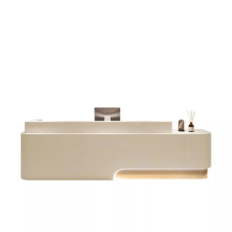 

# Hot For Minimalist Modern Reception Desk For Beauty Salon Commercial Space Lacquered Cashier Desk For Small Clothing Store Bar