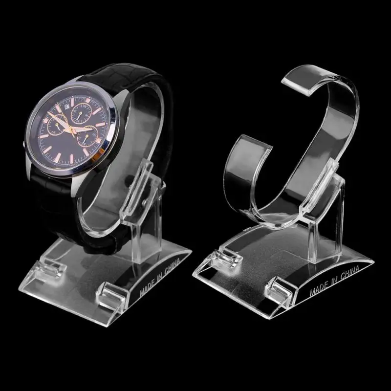 Plastic Wrist Watch Display Rack Holder Sale Show Case Stand Tool Clear Jewelry Packaging Total Height Watch Display Stand