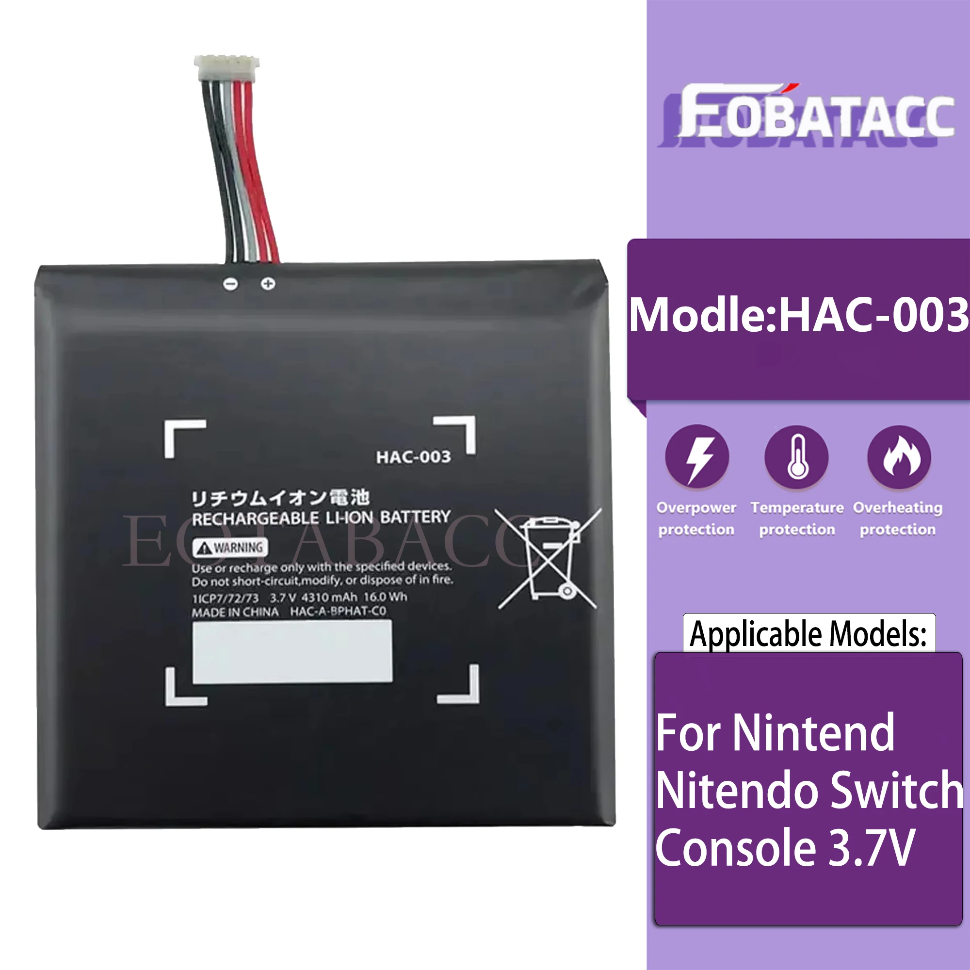 

HAC-003 Battery Replacement Repair for Nintend Nitendo Switch Console Original Capacity Rechargeable Batteries