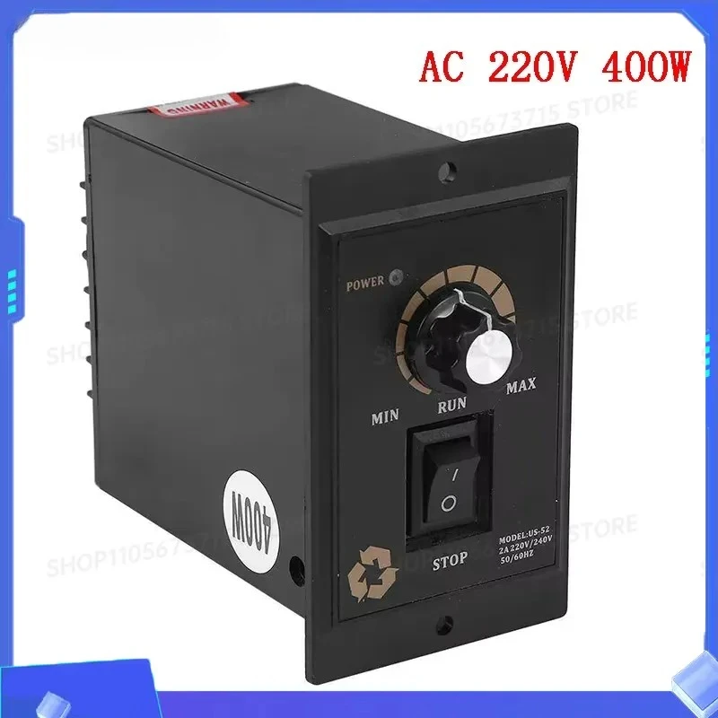 for FORAC 220V Motor Speed Controller 50Hz 400W Digital Adjustable Stepless Speed Regulator 0-1450rpm AC 220