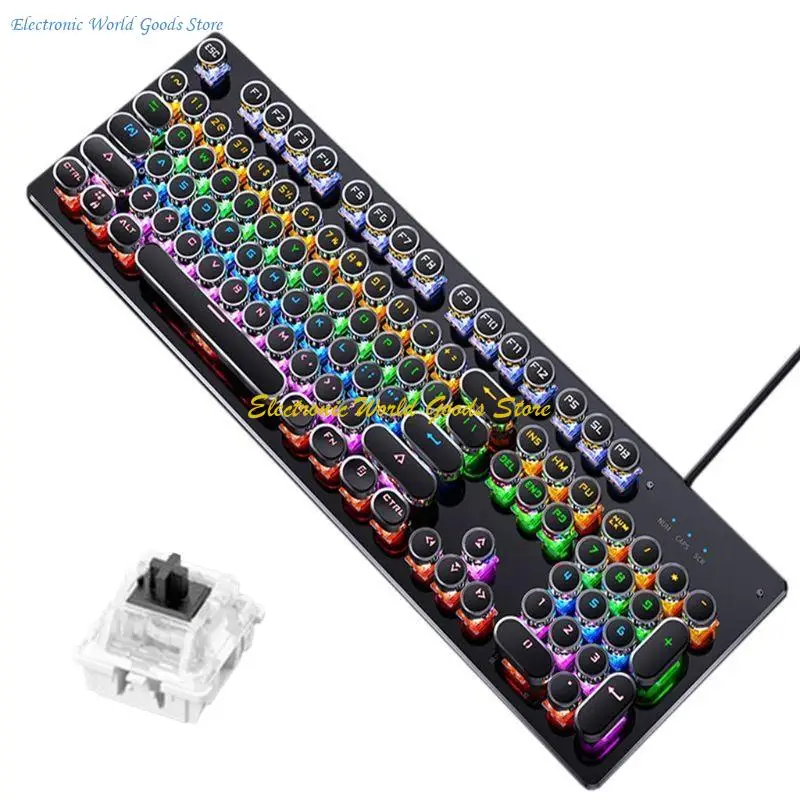 

A3PD Gaming Keyboard Retro Keycap -клавиш с подсветкой