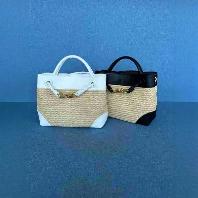 حقيبة يد جديدة بفيونكة معدنية من الرافية الساخنة لعام 2025، حقيبة يد بسيطة متباينة الألوان