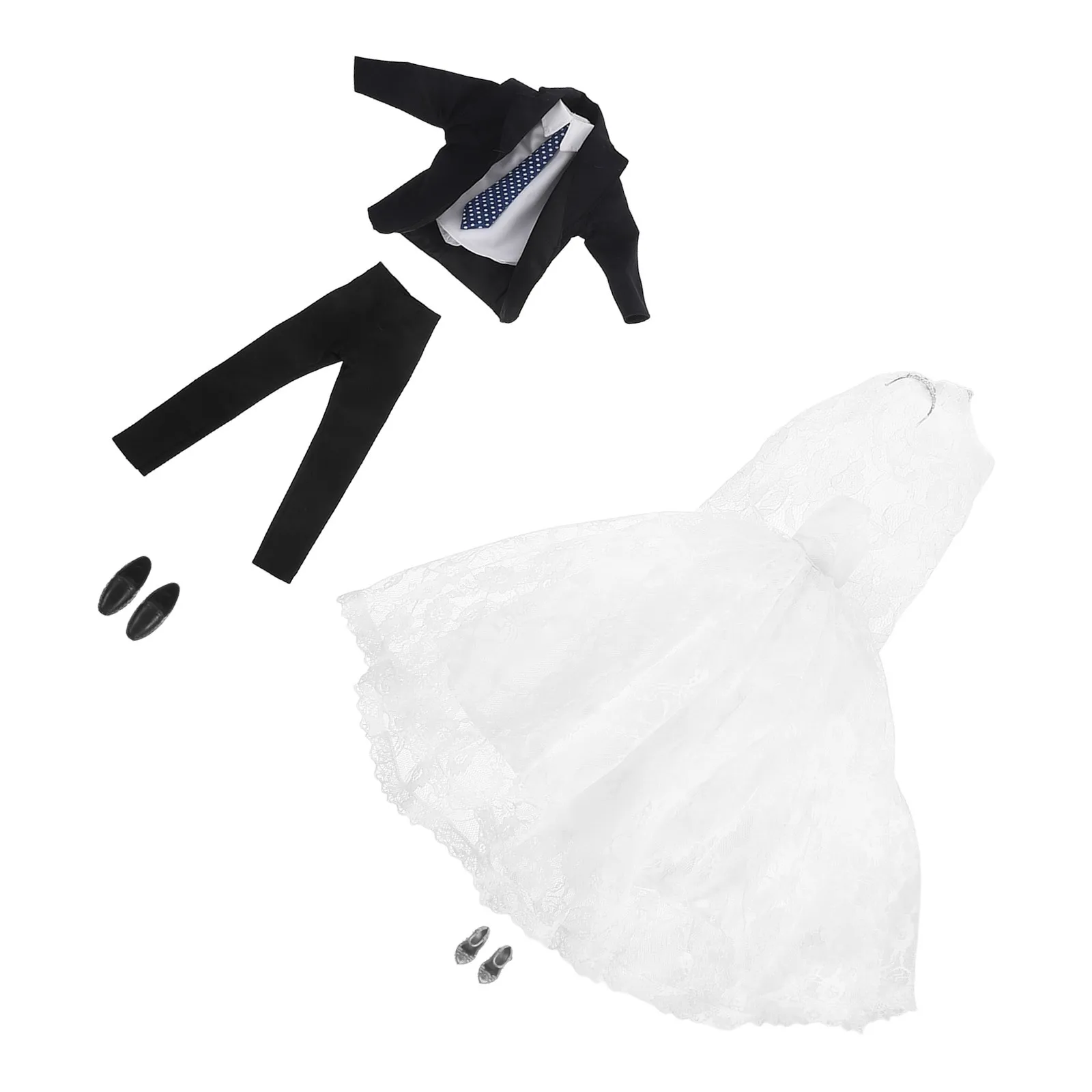 

Dress up Clothing Clothes Business Suit for Boys Bride Gown Universal Bridegroom