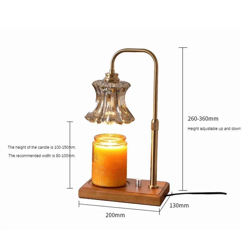 Imagem -05 - Altura Ajustável Candle Warmer Lamp com Lâmpadas de Aquecimento Scented Wax Warmer Lamp Housewarming Gift