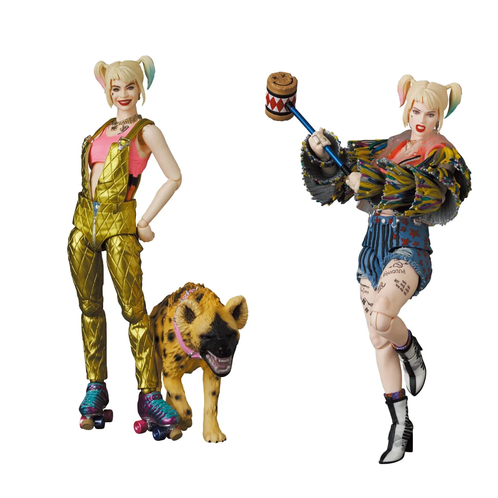 

In Stock Original MAFEX No 153 HARLEY QUINN OVERALLS Ver No 159 Caution Tape Jacket Ver Movie Character Model Art Collection Toy