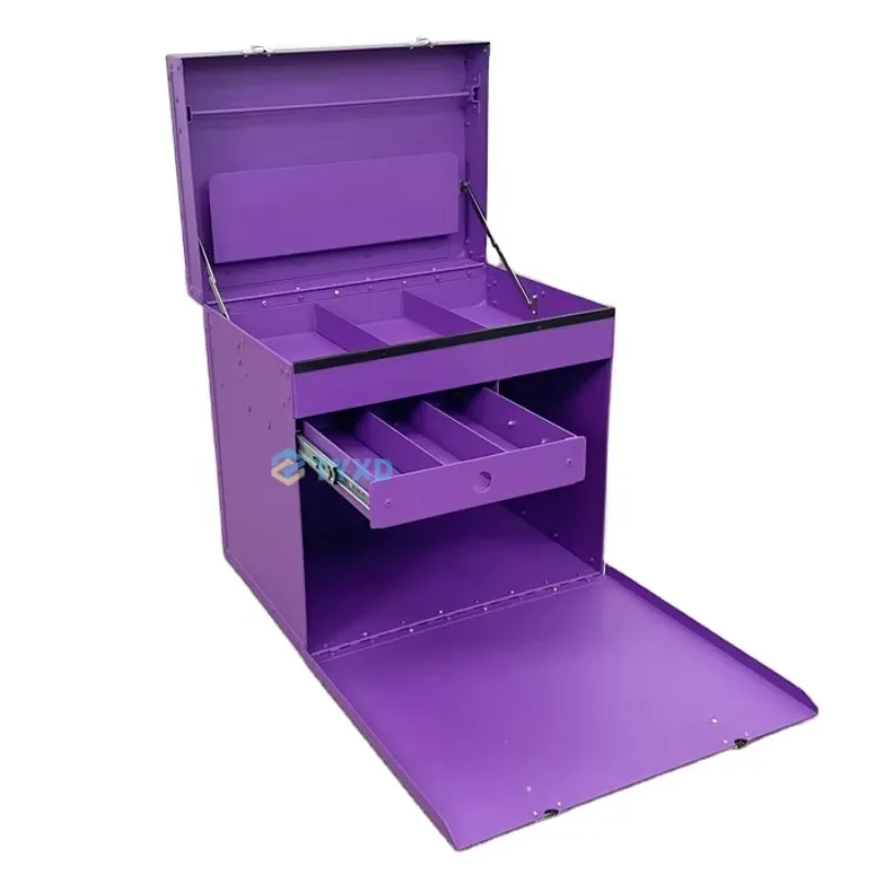 مجموعة أدوات العناية بالألمنيوم D-Flite Deluxe Tack Box Dog Show Groomer Box درج واحد