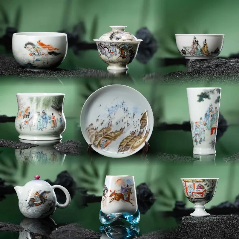 Appreciate Mingxuan Yilin Tang Pastel Three Kingdoms Dragon Egg Pot Cover Bowl General Pot Round Melting Cup Crystal