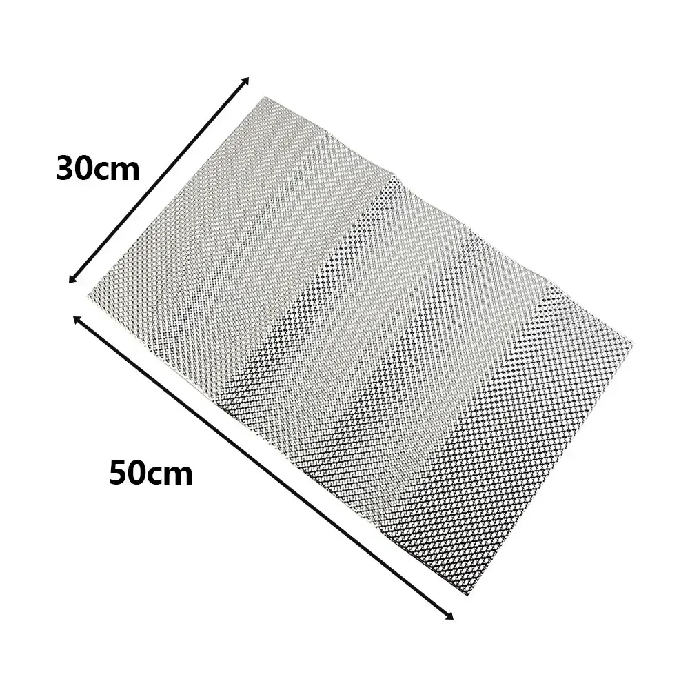 Car Embossed Aluminum Heat Shield 300x500mm Turbo Manifold-Exhausts Electrical Direct Replacement Car Tool Accessories image 6