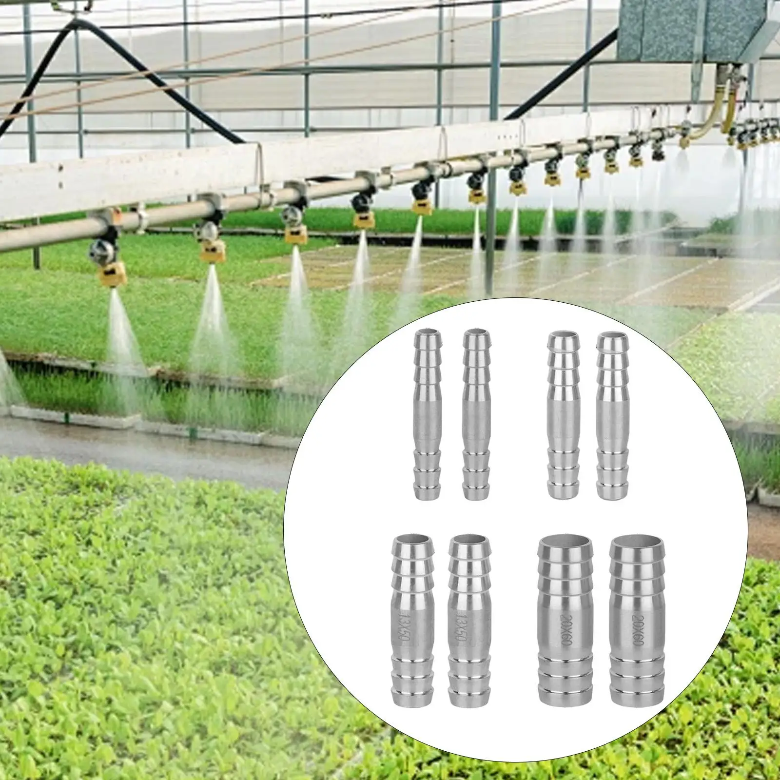 

2 шт., соединитель для шланга Mender, фитинг для шланга премиум-класса из нержавеющей стали 304