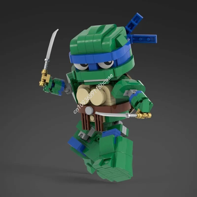 341 pièces MOC tortue coquille Ninja LEONARDO blocs de Construction modèle jouet de noël cadeau Construction bricolage assembler idée créative