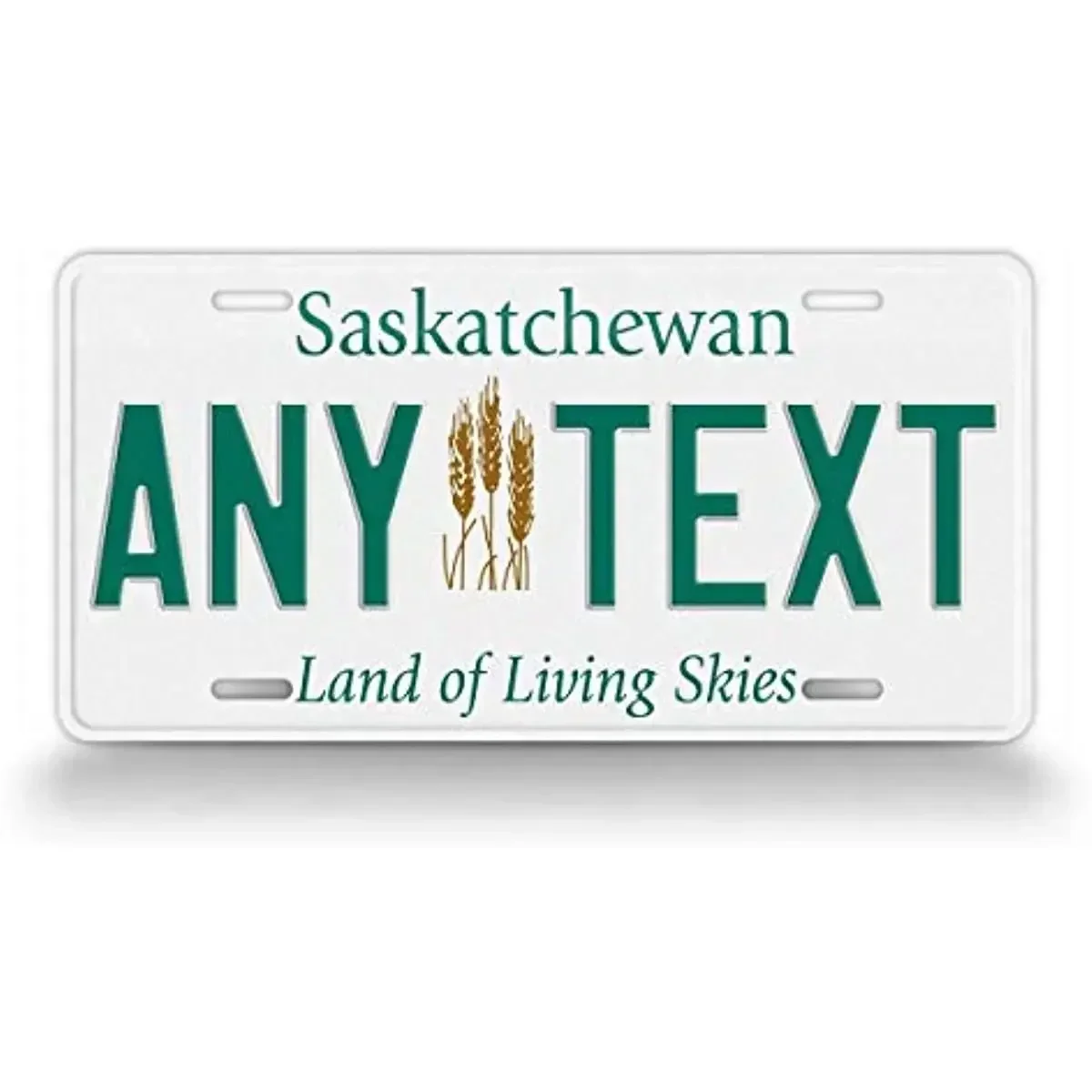 

Your Text Custom License Plate Custom Saskatchewan Canada License Plate Any Text Land of Living Skies Auto Tag-Wall Decoration