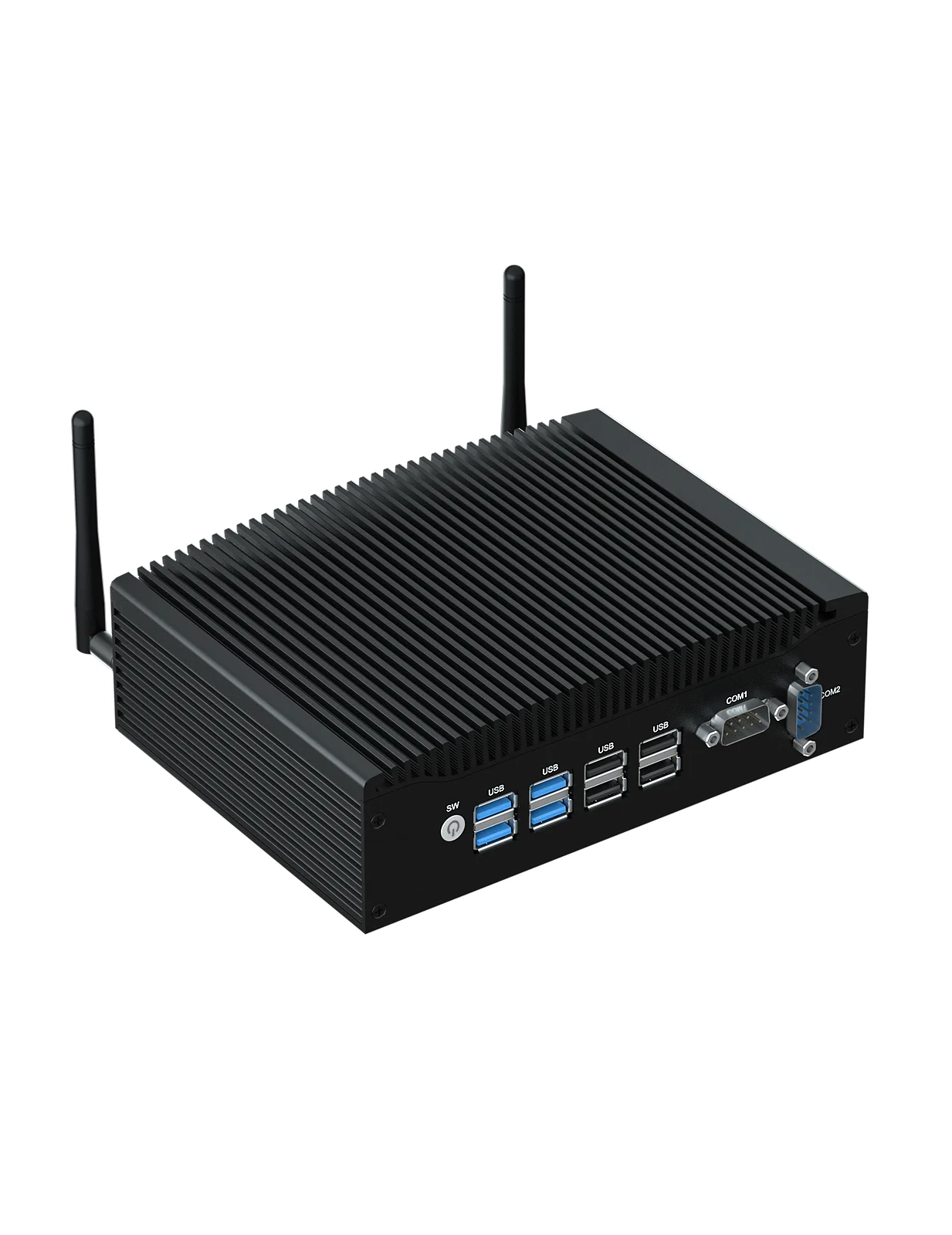 

HYSTOU Rugged Mini PC 8th Gen Intel Core i5 i7 DDR4 8G 4K 2*HDMI RJ45 Lan RS232 Router PfSense Fanless Industrial Computer ITX