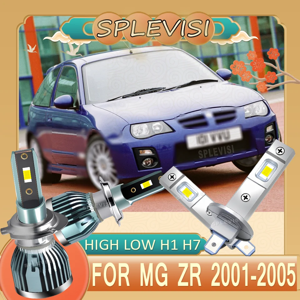

12V Reliable Driving Tool-Free Mount warranty long lifetime headlight high low beam H1 H7 LED For MG ZR 2001 2002 2003 2004 2005