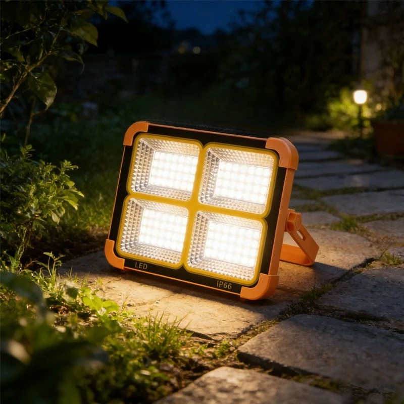 

1 шт. перезаряжаемый солнечный светильник для ночного рынка, лампа для торговых точек, аварийное освещение, портативная лампа для кемпинга, садовые фонари для улицы