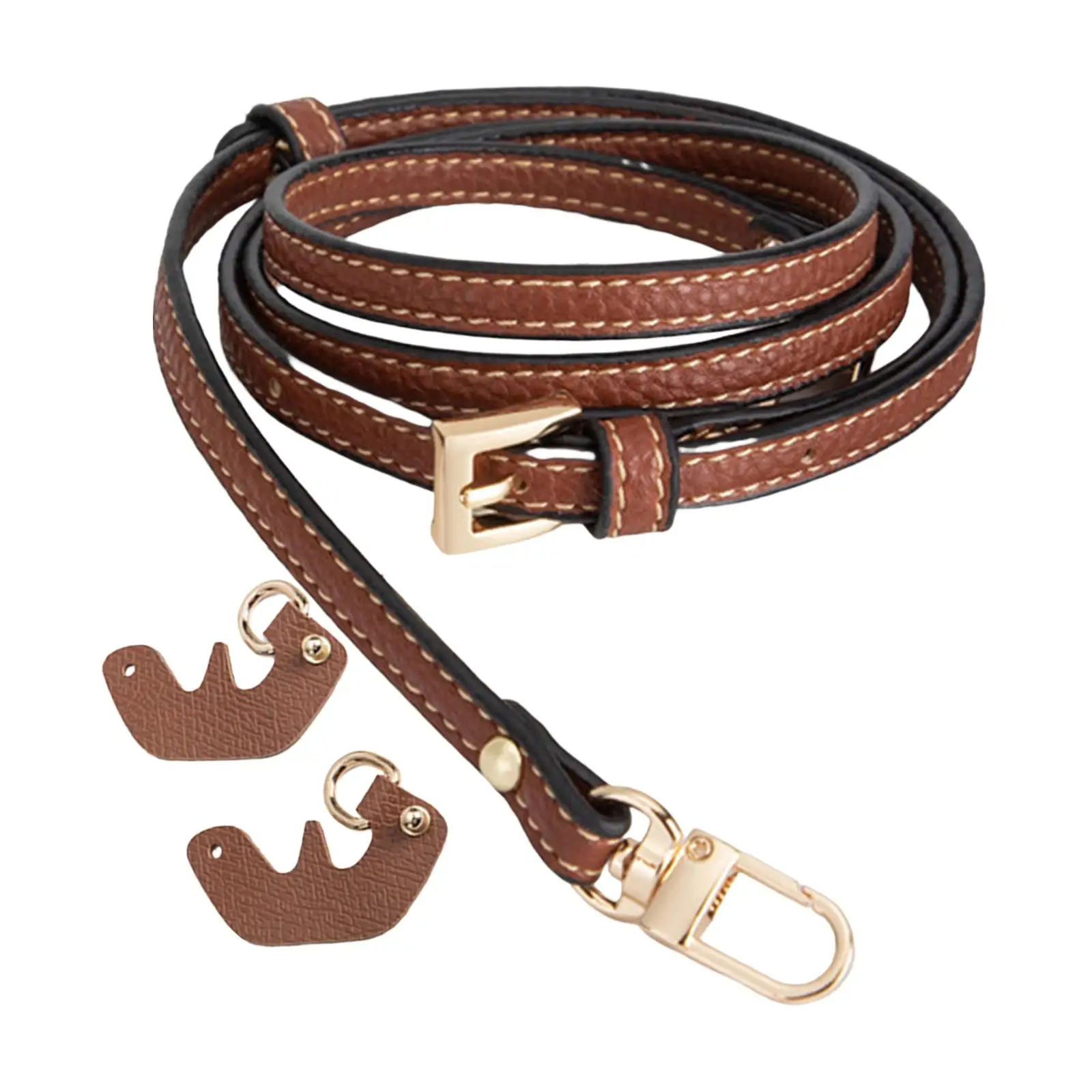 

Durable PU Leather Purse Strap for Handbag, Adjustable Shoulder Bag Strap, Trendy Cross Body Strap