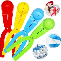 Snowball Maker Clip For Kids Adult Heart Snowflake Duck Shape Clip Tongs for Outdoor Sand Snow Ball Mold Toys Fight Sports Toys