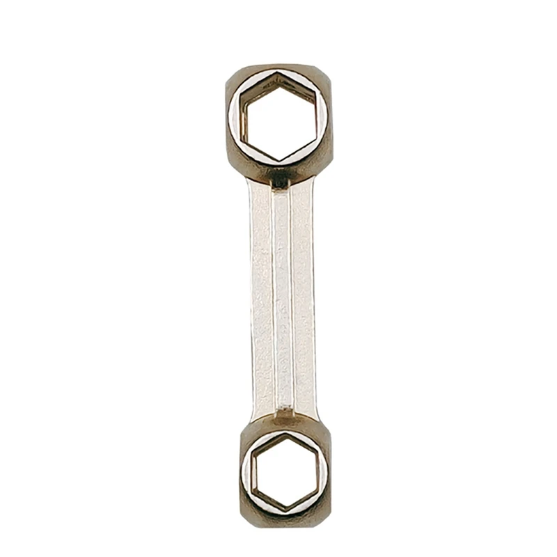 Llave hexagonal en forma de hueso de piezas, herramienta portátil de reparación de bicicletas de Metal, 6-15Mm, 10 agujeros, 1 ud.