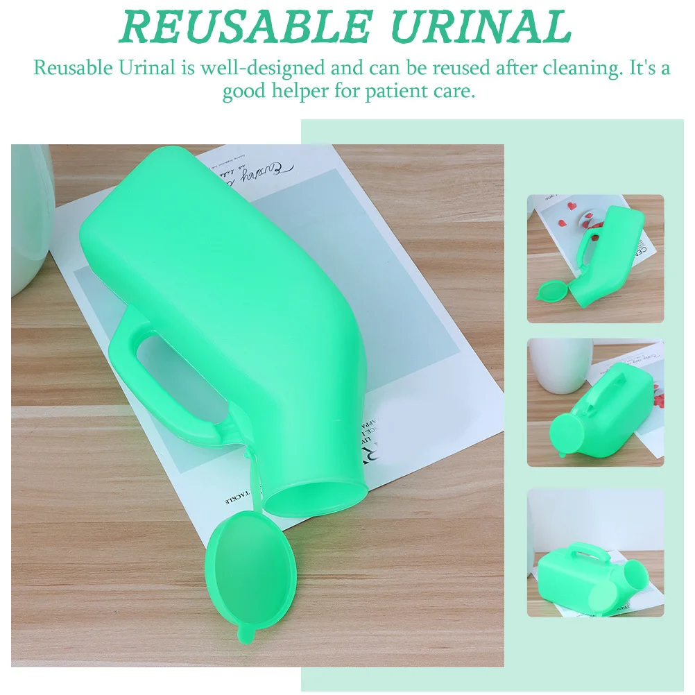 

2 шт., бытовой мужской писсуар, герметичная многоразовая бутылка для мочи для мужчин, уличный треккинг, альпинизм, поставка для длительных поездок на дорогу