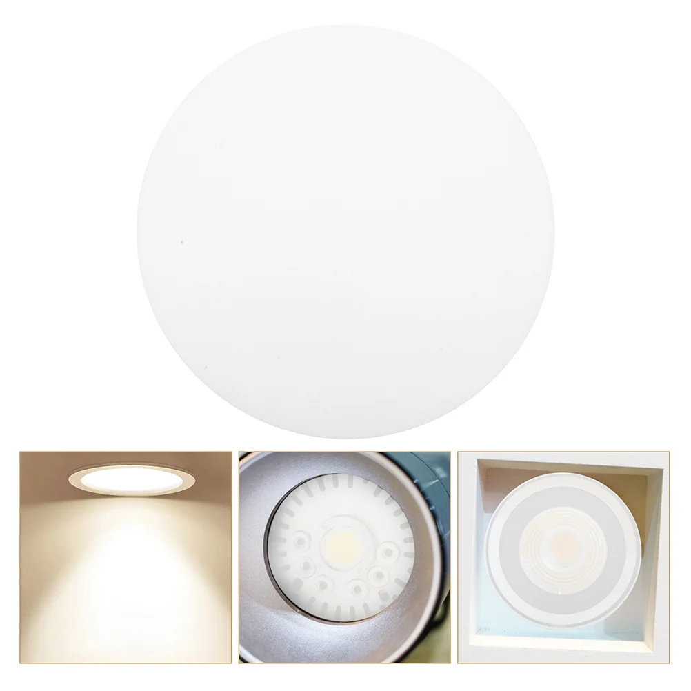 

6pcs Downlight Diffuser Replacement Pc Light Diffuser Sheet For Ceiling Lights Soft Lighting Lamp Shade Parts Anti-