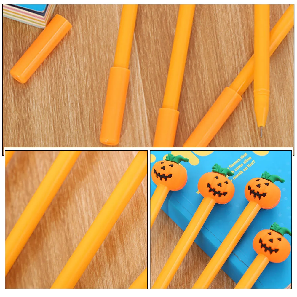 

10 Pcs Pumpkin Skull Pen Gel Ink Pens Face Halloween for Kids Writing Bulk Adults