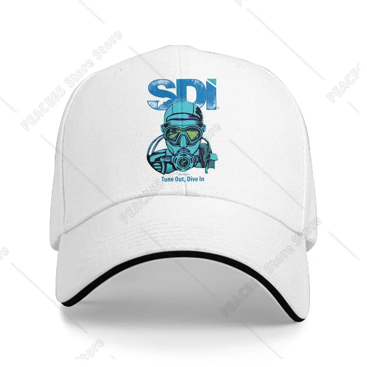 

Washed Men'S Baseball Cap Scuba Diving International Sdi Trucker Snapback Caps Dad Hat Diving Dive Golf Hats