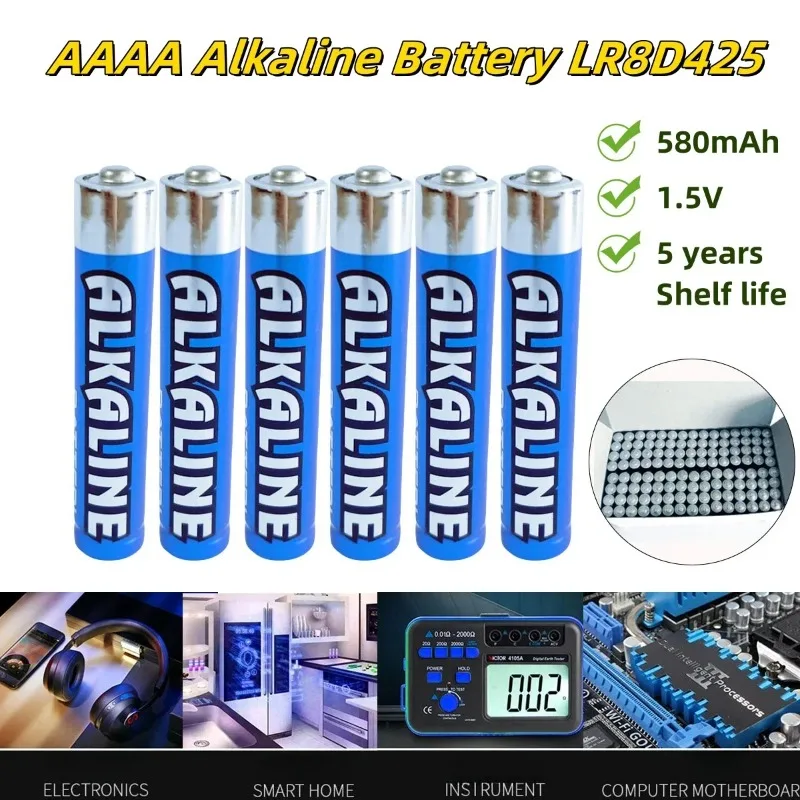 1.5V AAAA LR8D425 Alkaline Battery High Capacity Long Lasting Dry Cell for Capacitor & Electronic Devices
