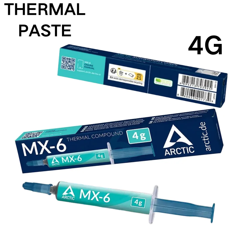 

MX-6 4G8G Термопаста Процессор Термопаста Радиатор процессораКоммешковая штукатурка Чипсет графического процессора Охлаждающие охладители для ноутбуков Термопрокладка