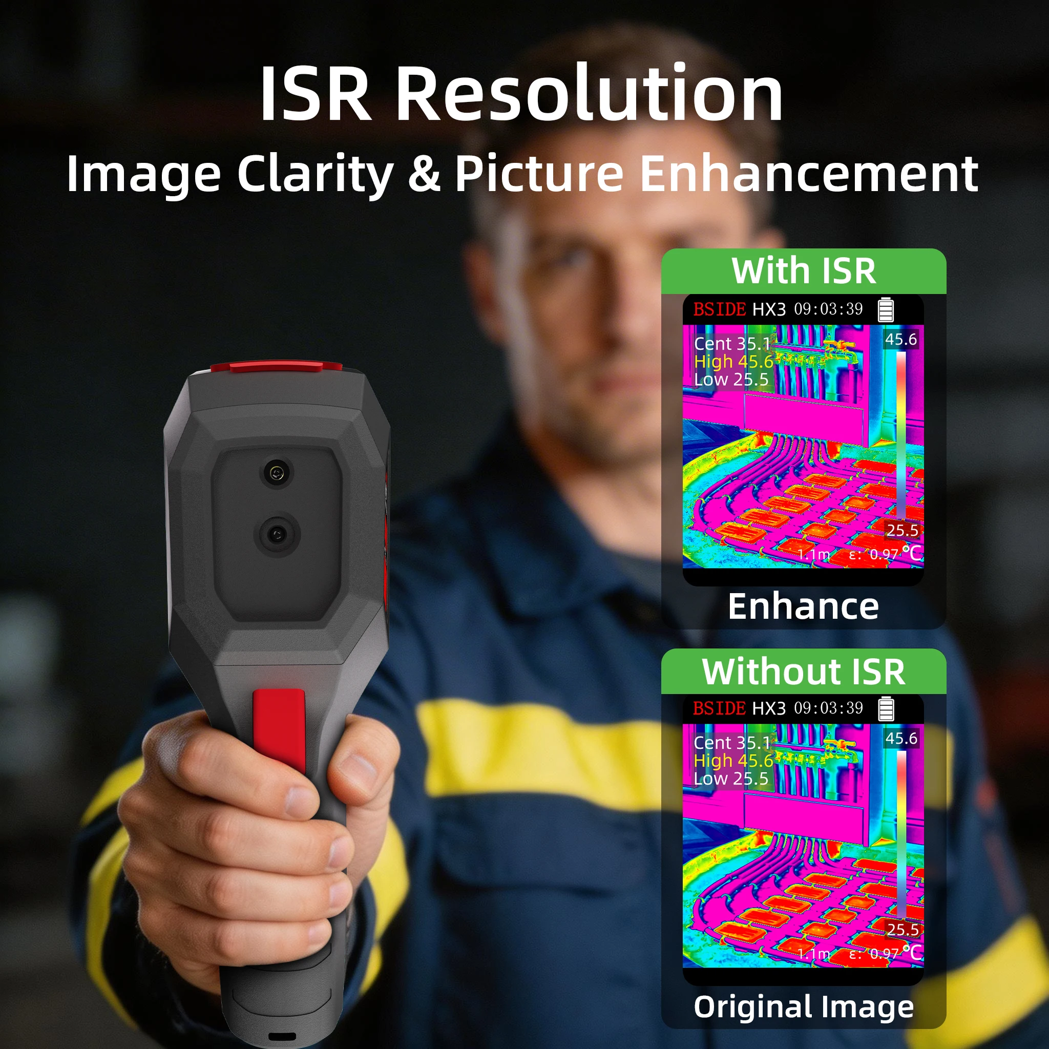 Pc Gaming Handheld Console - BSIDE Handheld Thermal Imager, 2.4 Inch