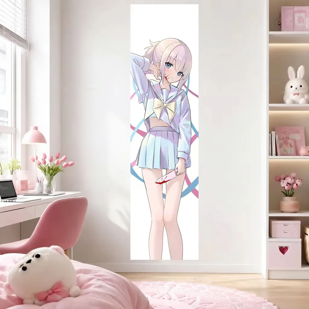 Pastel Dark Cute Anime Tapestry, Yami Kawaii Sailor Uniform OmgkawaiiAngel Wall Hanging Decor for Bedroom Dorm Indie Room Gift
