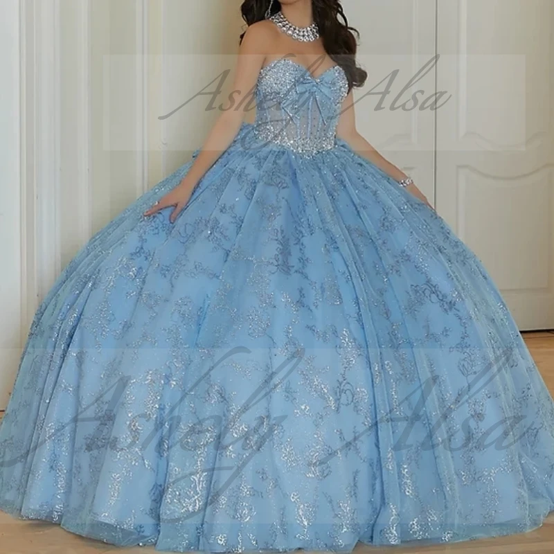 AQ223 مخصص أرجواني الأميرة فتاة فساتين Quinceanera الوهم القوس الكرة ثوب المرأة حفلة موسيقية مناسبة ارتداء فستان حفلة عيد ميلاد 15