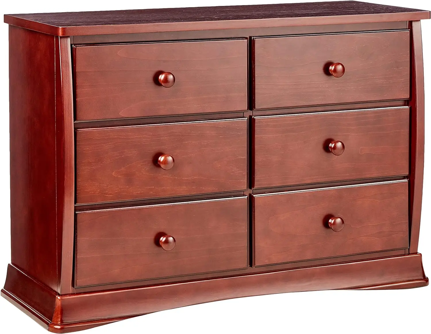 Delta Children Bentley Six Drawer Dresser, Black Cherry Espresso