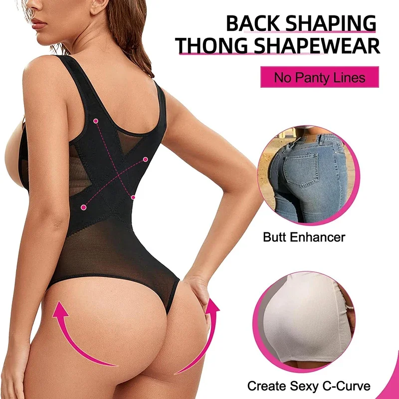 Womens Full Shapewear X-shaped Stomach Girdles Bodysuits Thong Tummy Control Butt Lifter Body Shaper Waist Trainer Corsets