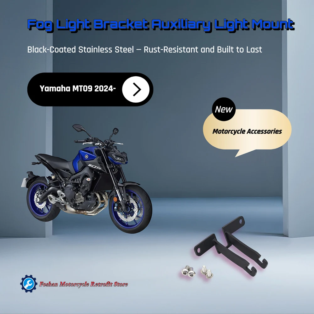 For Yamaha MT09 2024 2025 2026 Motorcycle Modifications Accessories MT 09 Fog Light Bracket Auxiliary Light Mount