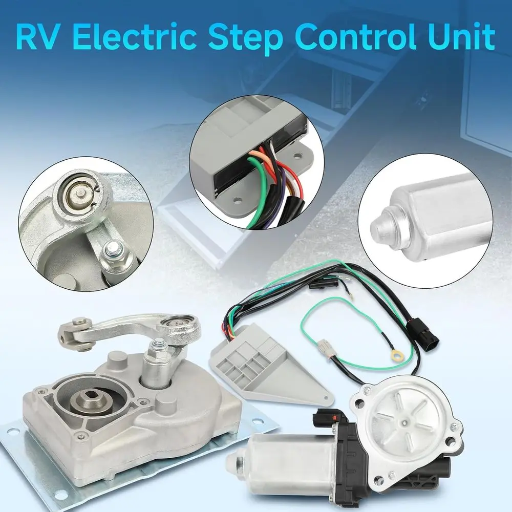 Kit de conversión de motor paso a paso RV para conexión B compatible con pasos de entrada Lippert Kwikee Series 28, 31, 37, 39, Motorhome Power Sta