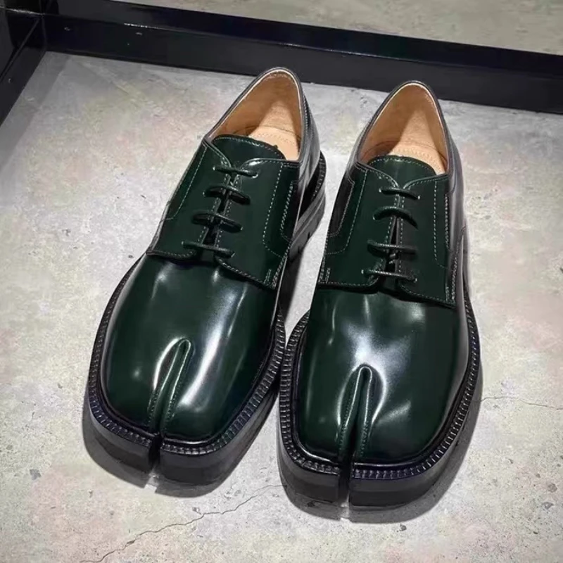 Luxury Brand Designer Chunky Platform Split toe Loafers Women Fashion Classic Tabi Flats Casual Lace-up Shoes Unisex 2025 35-45