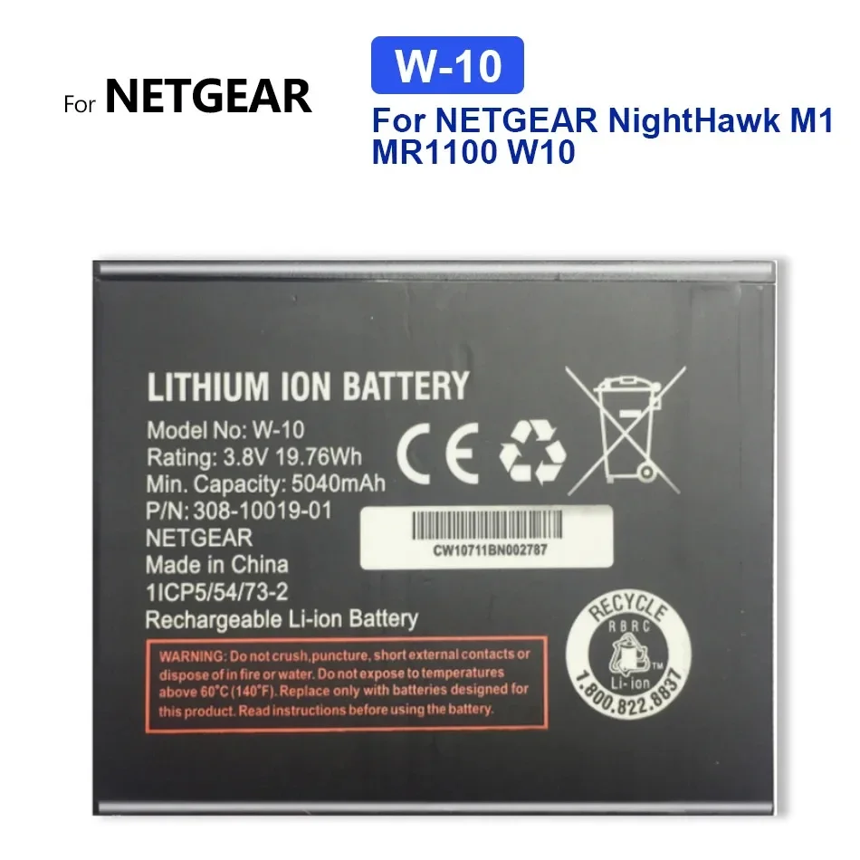 Portable Battery 2500mAh-5040mAh For Netgear AirCard AC810S AC815 790S 810S W7 NightHawk M1 MR110 W10 W-9b W-8 W-8a