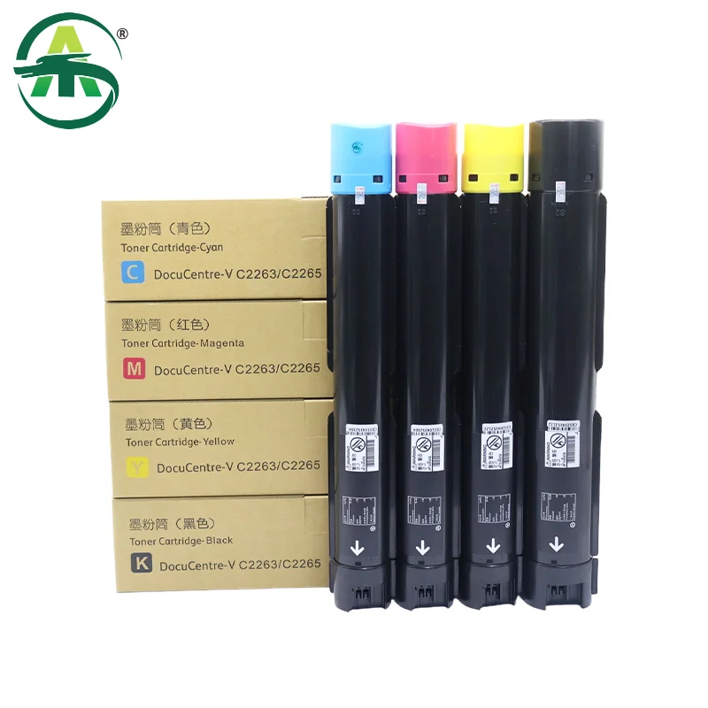 1Set/4PCS V2265 Toner Cartridge Compatible for Xerox DocuCentre V C2263 C2265 ApeosPort C2060 C2560 C3060 Copier Spare Parts