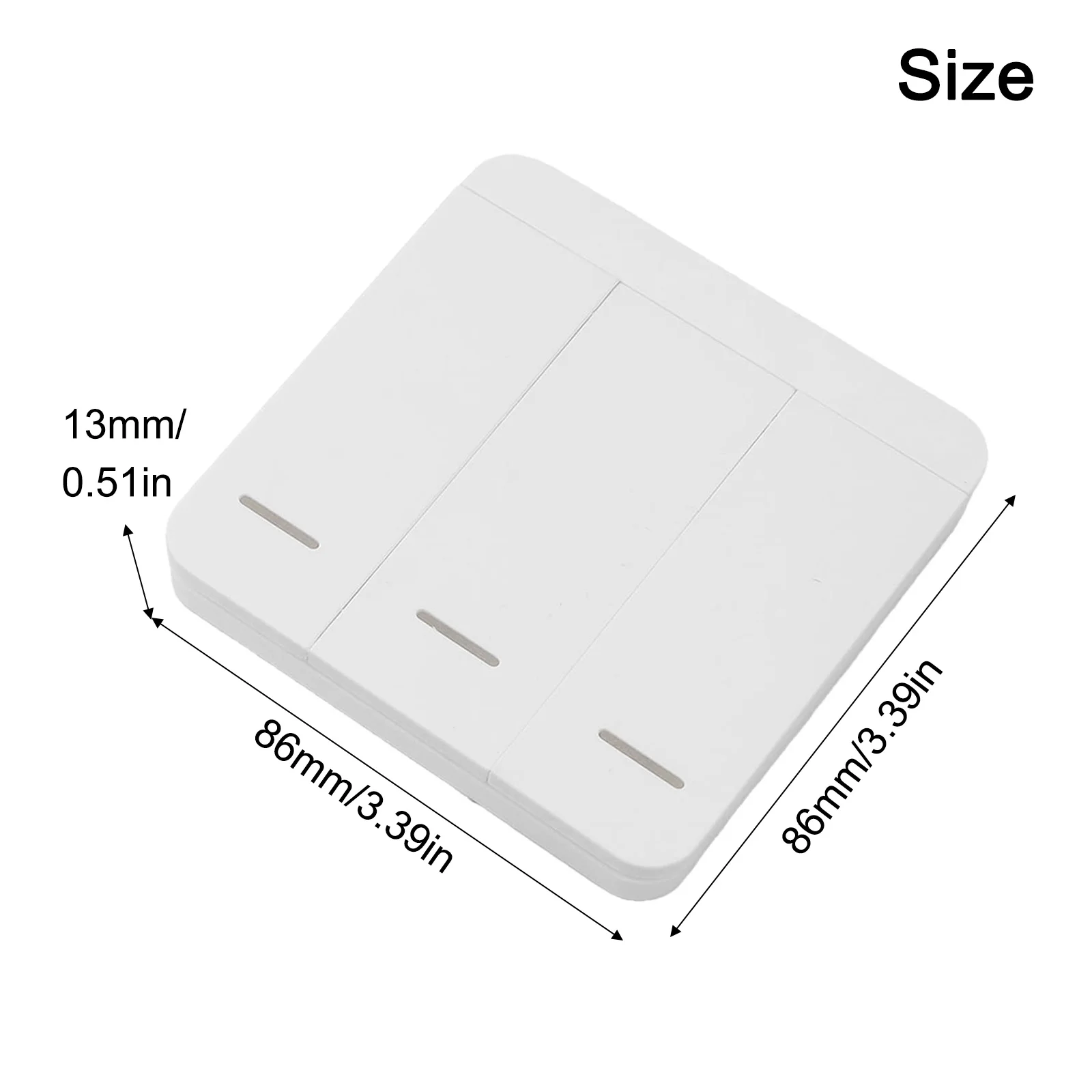 

Беспроводной выключатель света 72*38*21 мм, расширяемый беспроводной выключатель света, радиочастотный приемник, простая установка, управление нескольких устройств